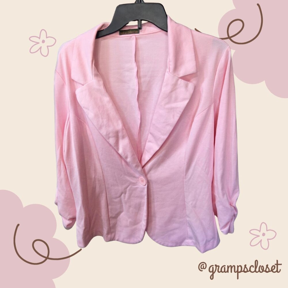 Auline Collection Pink Soft Blazer